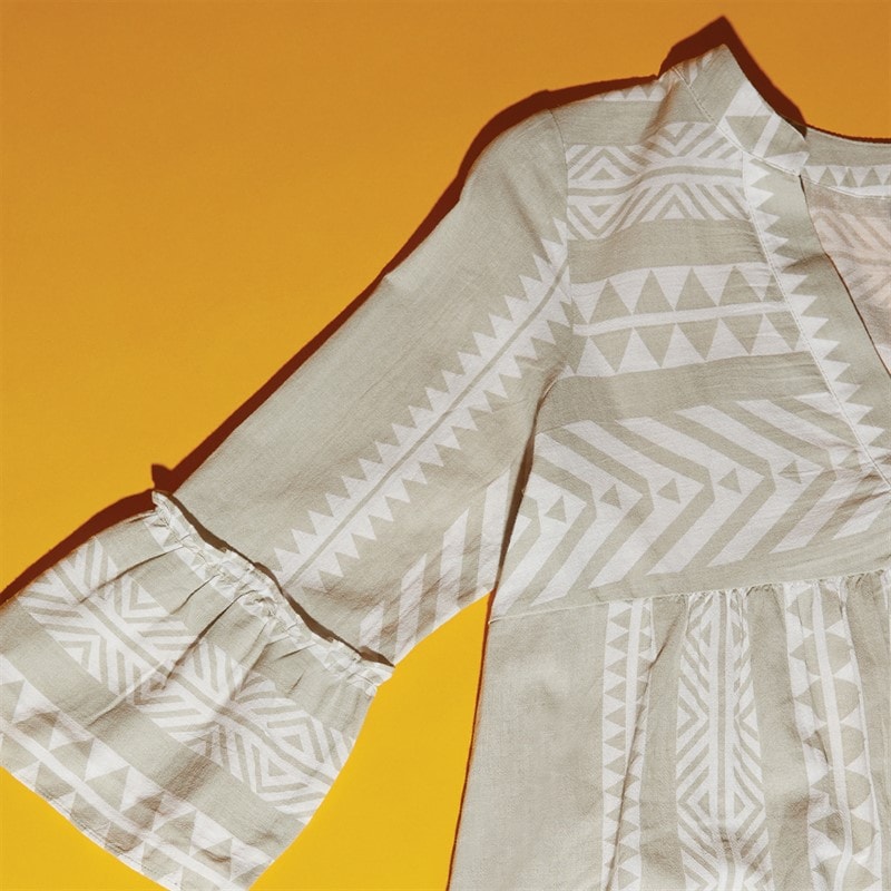 Vero Moda Womens Dicthe Tunic Silver Lining Ibiza Snow White - Image 3