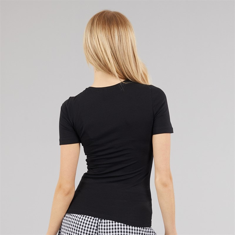 Vero Moda Womens Lulu T-Shirt Black - Image 2