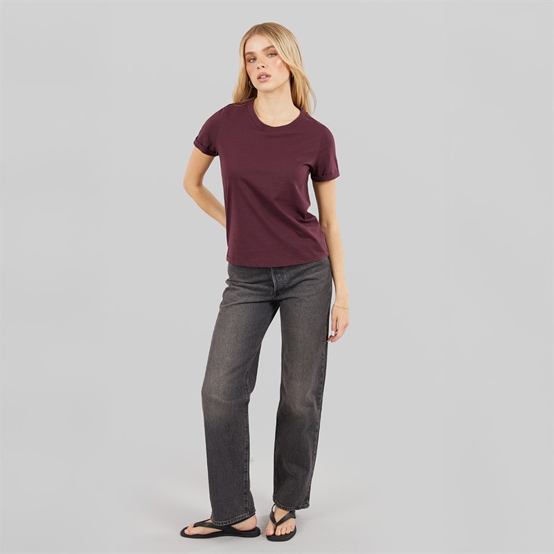 Vero Moda Womens Paula T-Shirt Wine Tasting - Image 3