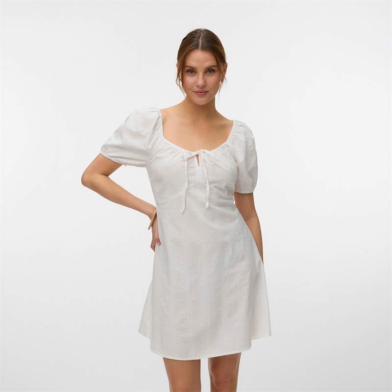 Vero Moda Womens Jutty Dress Snow White