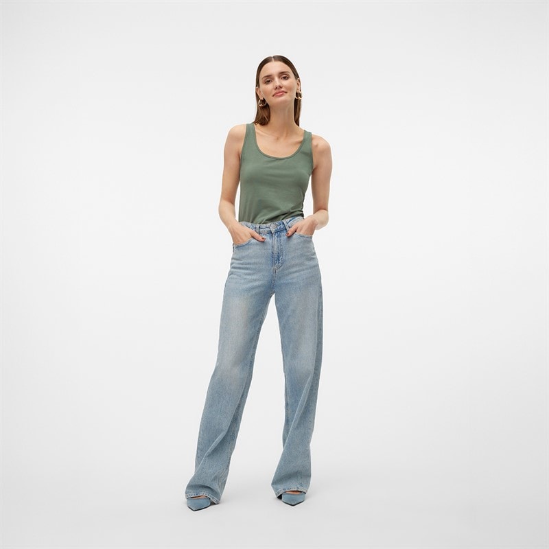 Vero Moda Womens Lulu Long Tank Top Laurel Wreath - Image 4