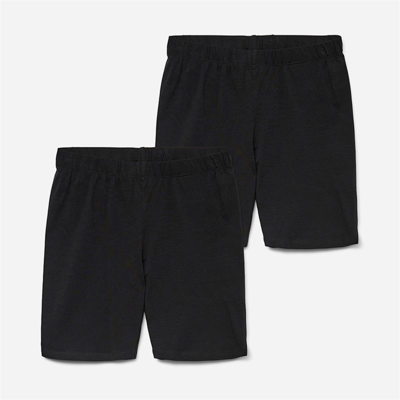 Vero Moda Womens Maxi Two Pack Biker Shorts Black