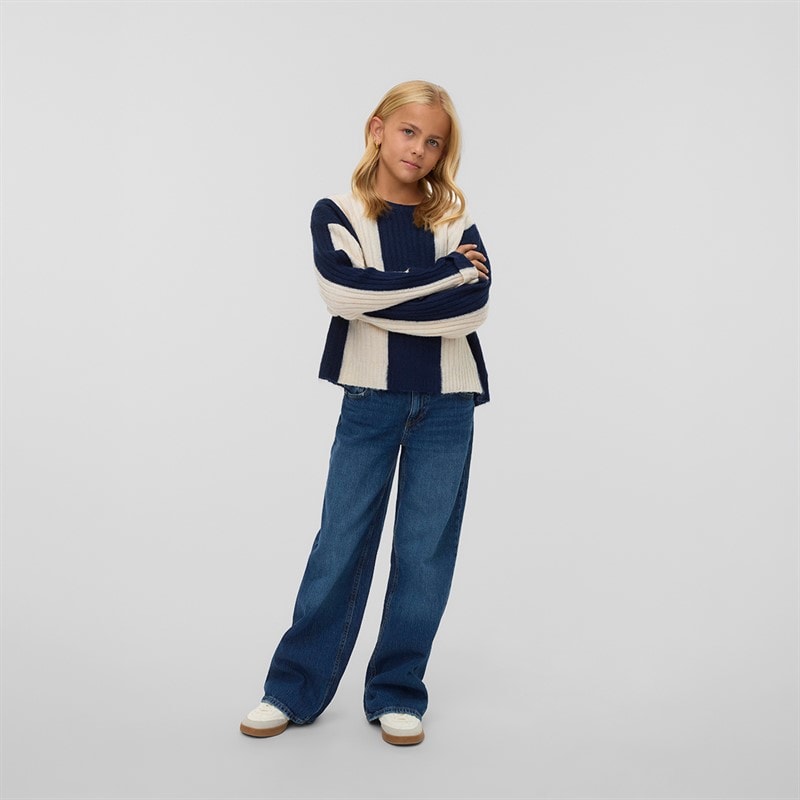 Vero Moda Girls Jojo Jumper Navy Blazer - Image 3
