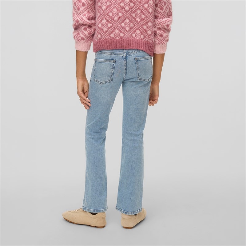 Vero Moda Girls Flash Flared Jeans Light Blue Denim - Image 2