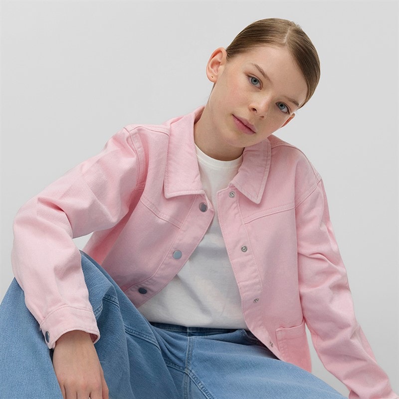 Vero Moda Girls Jamie Shacket Parfait Pink - Image 1
