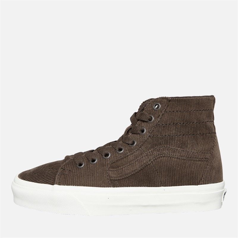 Vans Womens Sk8-Hi Tapered Corduroy Trainers Turkish Coffee - Image 1