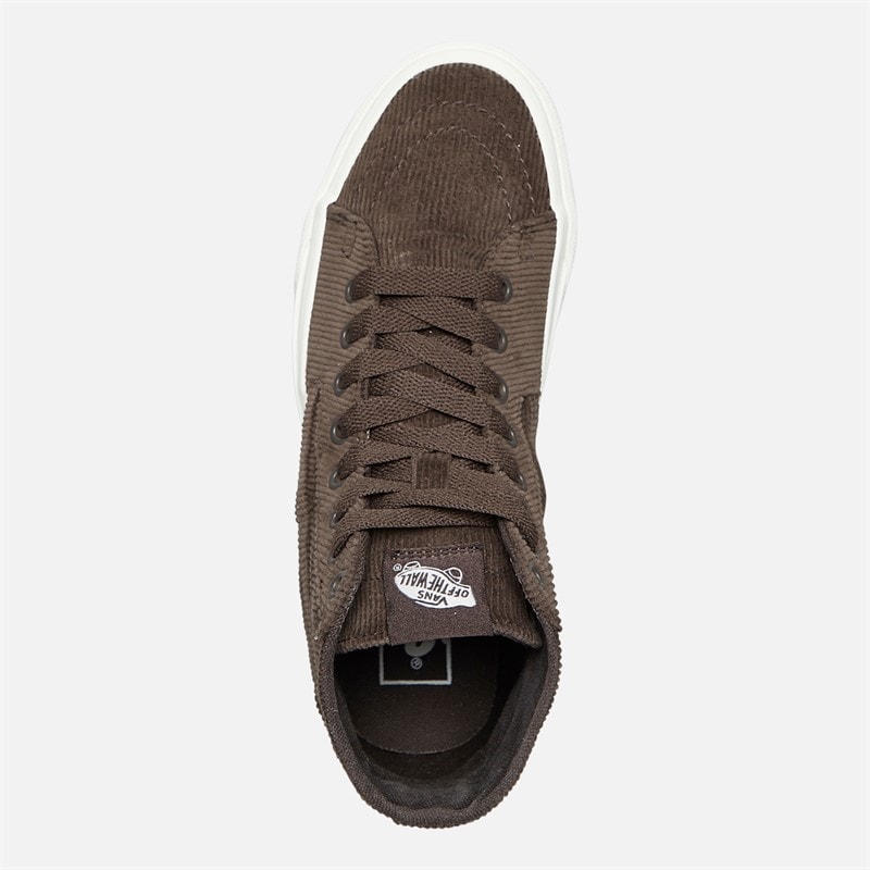 Vans Womens Sk8-Hi Tapered Corduroy Trainers Turkish Coffee - Image 4