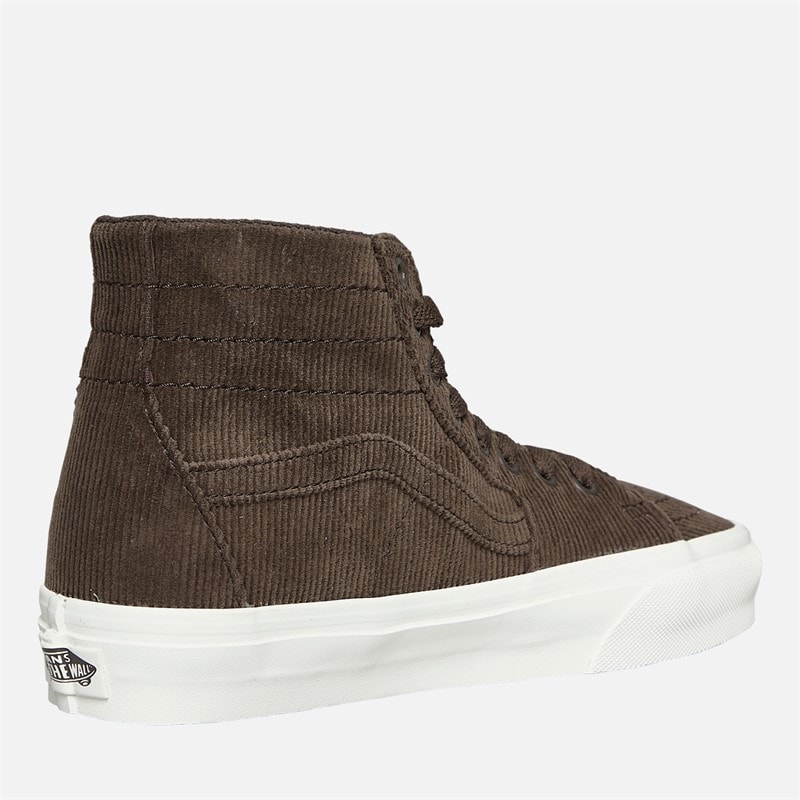 Vans Womens Sk8-Hi Tapered Corduroy Trainers Turkish Coffee - Image 5
