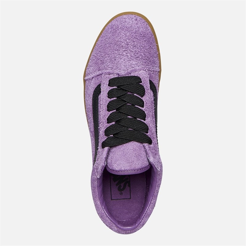 Vans Womens Old Skool Lowpro Suede Trainers Grape Jam - Image 4