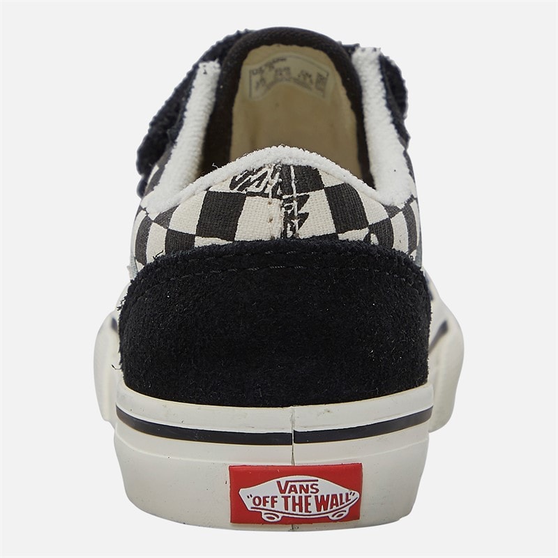 Vans Infant Old Skool Velcro Trainers Black - Image 3