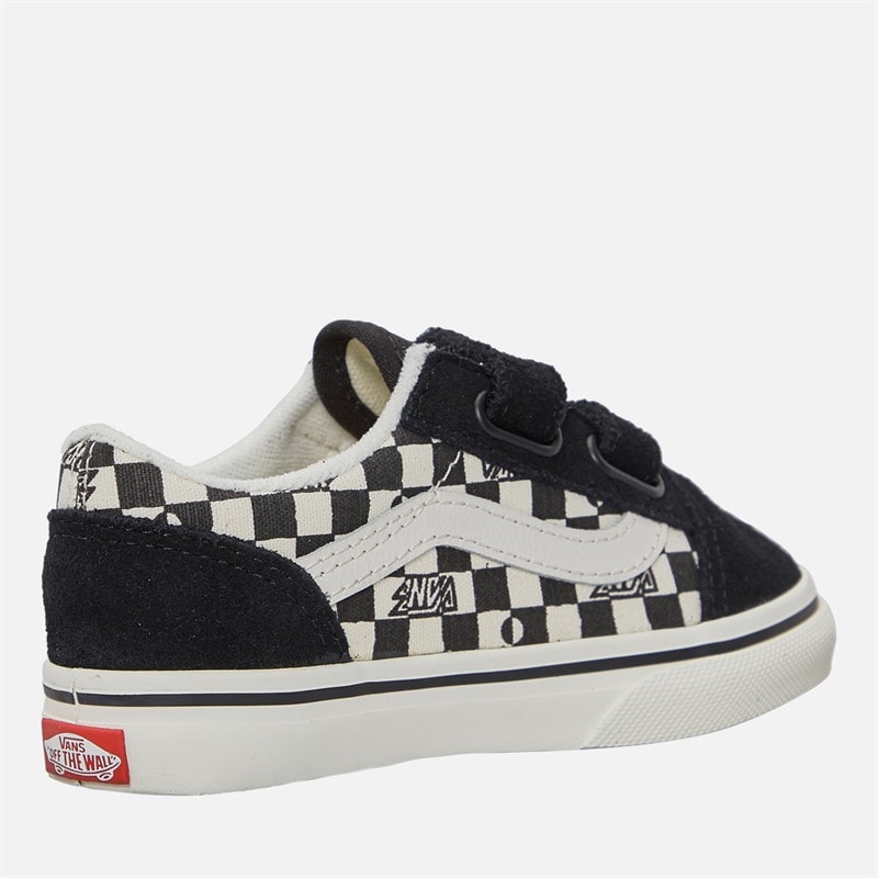 Vans Infant Old Skool Velcro Trainers Black - Image 5