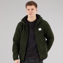Resterröds Mens Fleece Hoodie Jacket Green