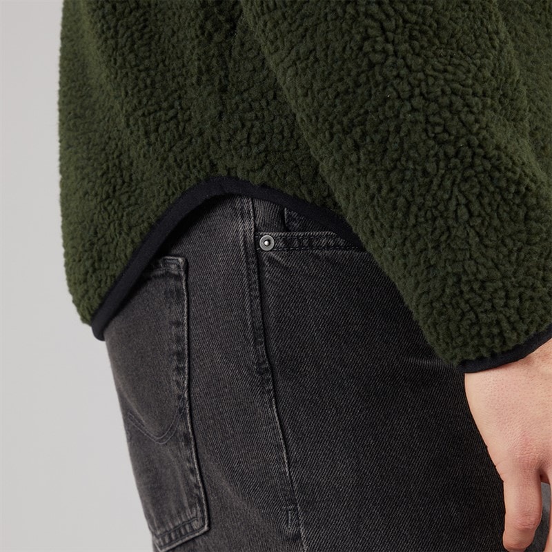 Resteröds Resterröds Mens Fleece Hoodie Jacket Green - Image 5