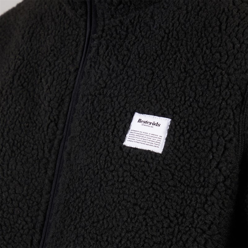 Resteröds Mens Fleece Jacket Black - Image 3