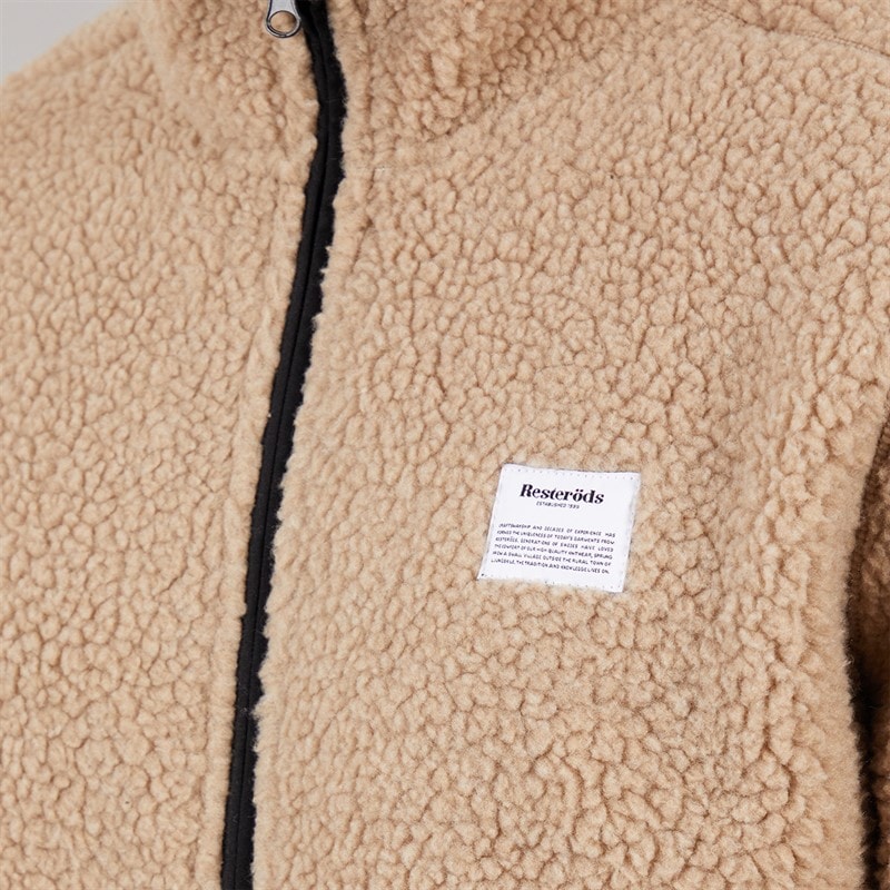 Resteröds Mens Fleece Jacket Sand - Image 3