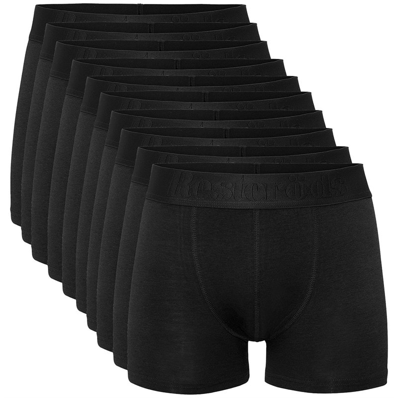 Resteröds Mens Ten Pack Boxers Black - Image 1