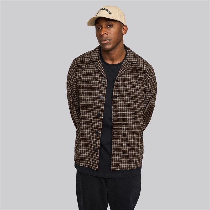 Resteröds Mens Hugh Overshirt Brown