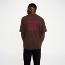 Resteröds Mens Tas Print T-Shirt Brown