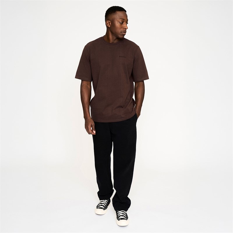 Resteröds Mens Tas Print T-Shirt Brown - Image 4
