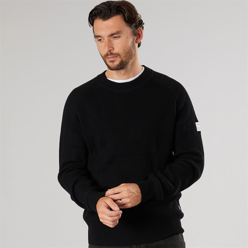 Resteröds Mens Knitted Pullover Black