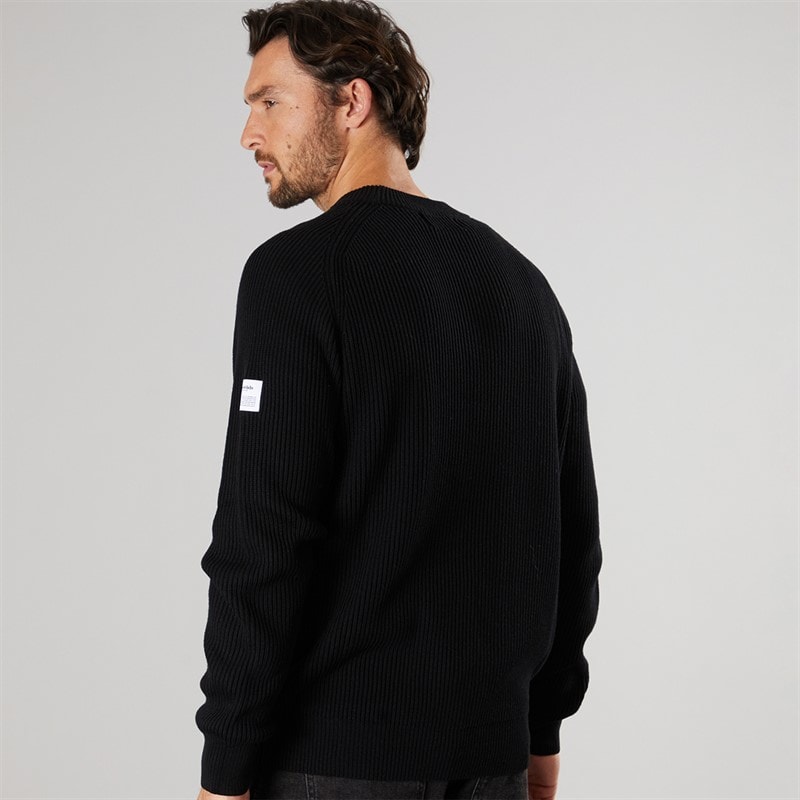 Resteröds Mens Knitted Pullover Black - Image 2