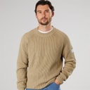 Resteröds Mens Knitted Pullover Sand