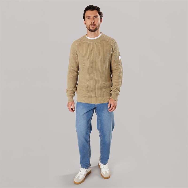 Resteröds Mens Knitted Pullover Sand - Image 3