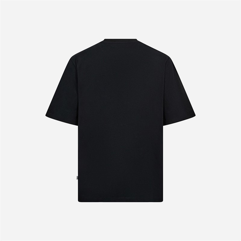 Resteröds Mens Tas Chest Print T-Shirt Black - Image 2