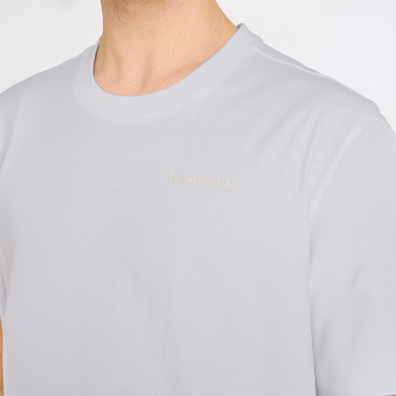 Resteröds Mens Tas Print T-Shirt White - Image 4