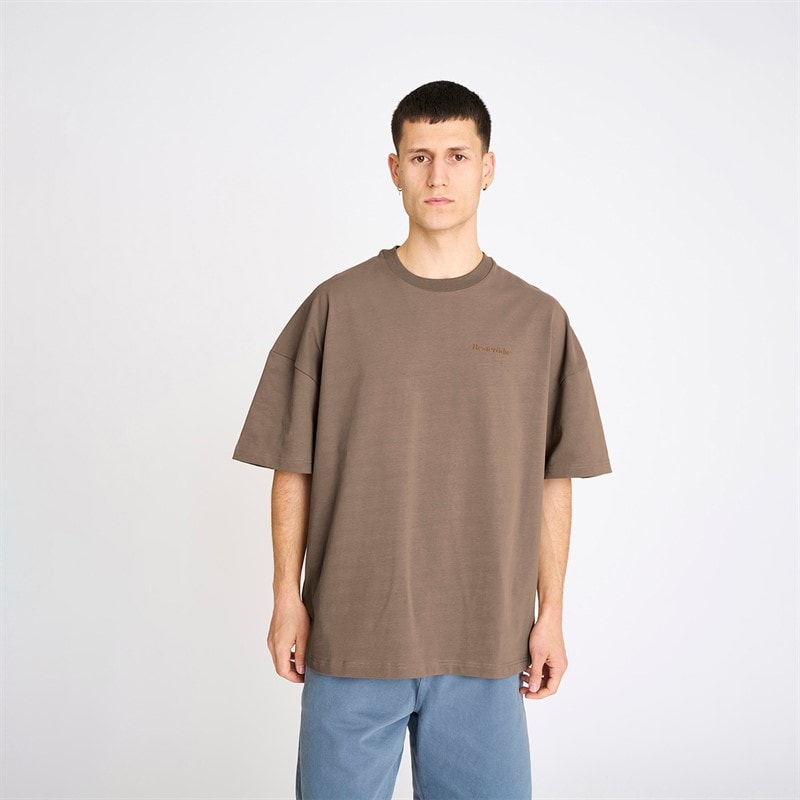 Resteröds Mens Tas Print T-Shirt Brown - Image 2