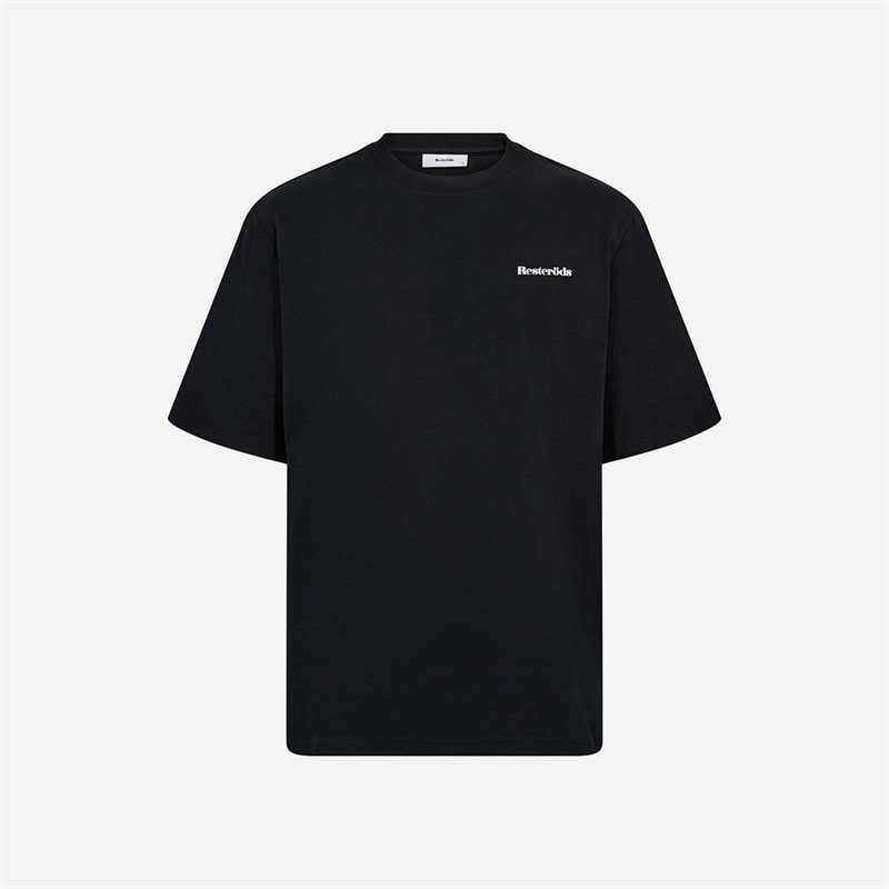 Resteröds Mens Tas Print T-Shirt Black - Image 2