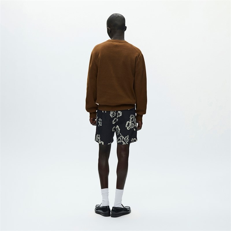 Wood Wood Mens Curt Crew Neck Jumper Desert Palm - Image 3
