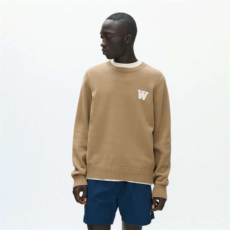 Wood Wood Mens Tay Knitted Jumper Ermine
