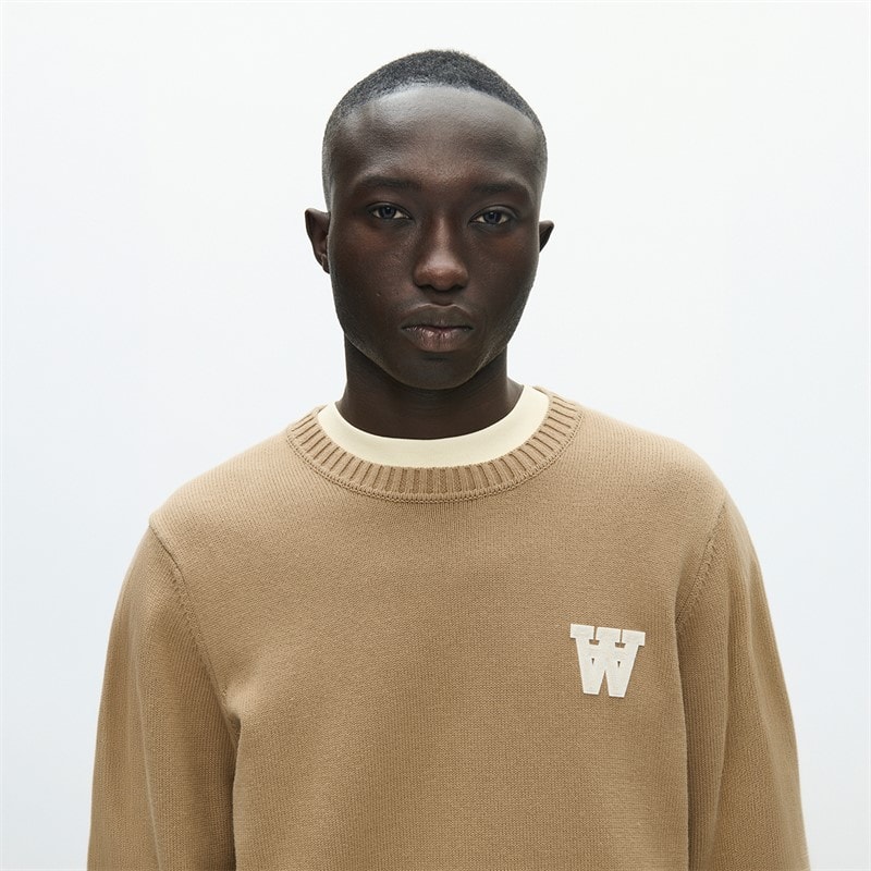 Wood Wood Mens Tay Knitted Jumper Ermine - Image 4