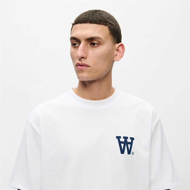 Wood Wood Mens Liam T-Shirt Bright White Np - Image 4