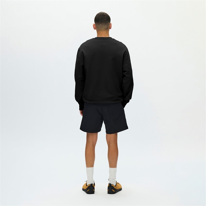 Wood Wood Mens Noel Chest Print Sweatshirt Black - Image 3