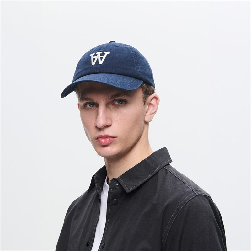 Wood Wood Mens Eli Embroidered Cap Navy - Image 3