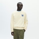 Wood Wood Mens Noel Chest Print Sweatshirt Turtledove