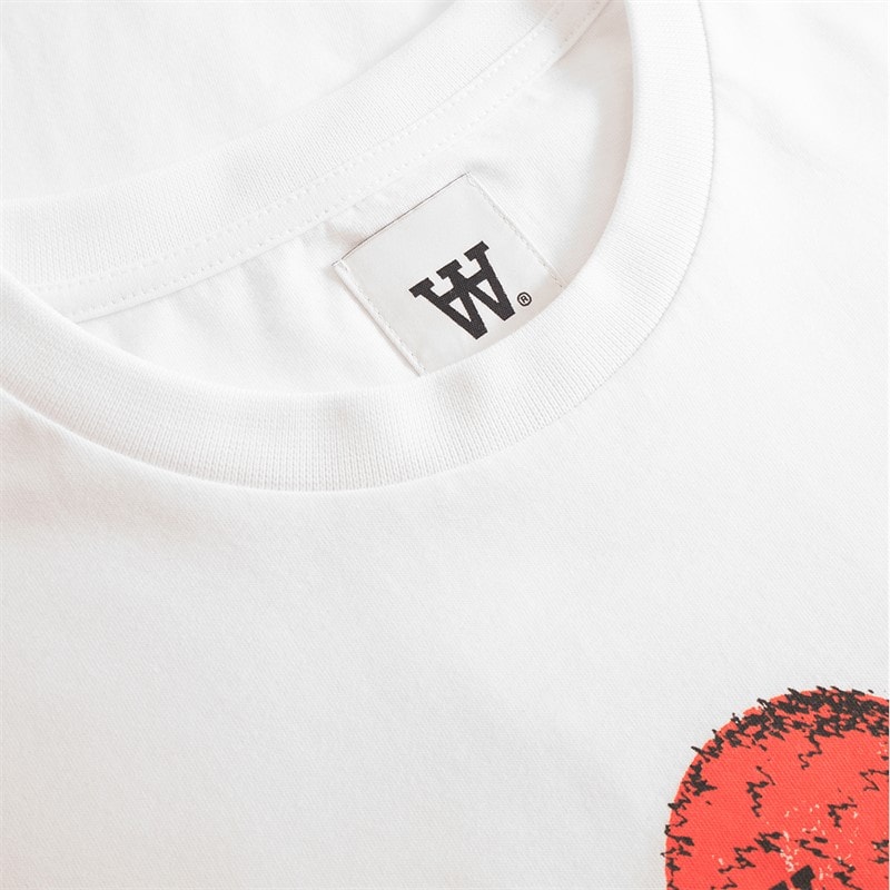 Wood Wood Mens Ace Eyes T-Shirt White - Image 5