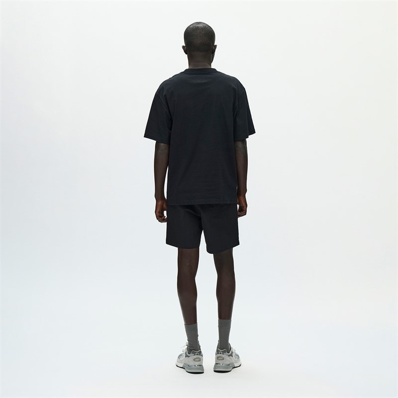 Wood Wood Mens Liam T-Shirt Black With White - Image 3