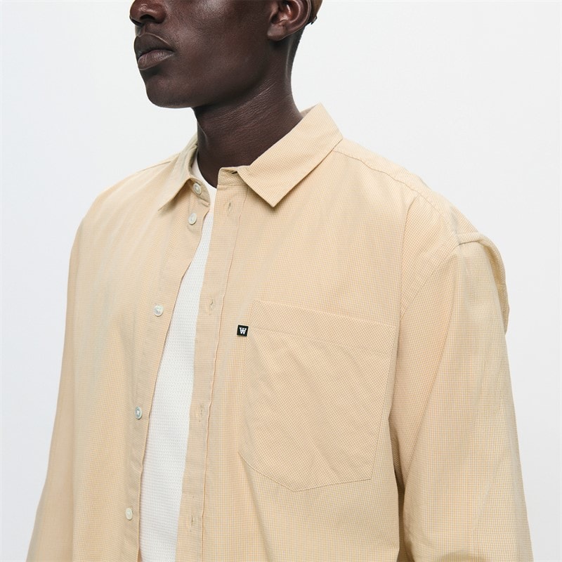 Wood Wood Mens Day Gingham Shirt Curds & Whey - Image 4