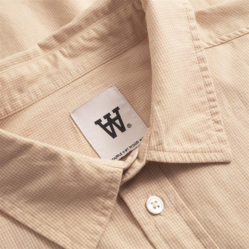 Wood Wood Mens Day Gingham Shirt Curds & Whey - Image 5
