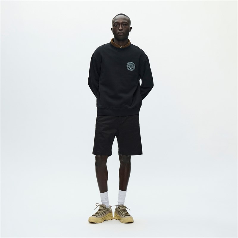 Wood Wood Mens James Sweatshirt Black - Image 2
