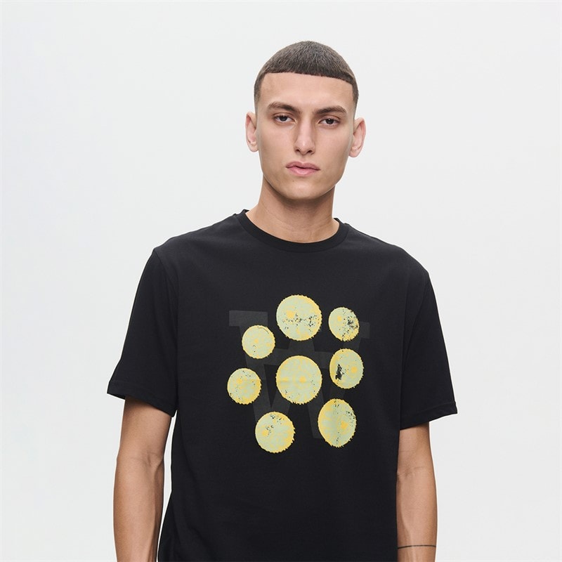 Wood Wood Mens Ace Eyes T-Shirt Black - Image 4