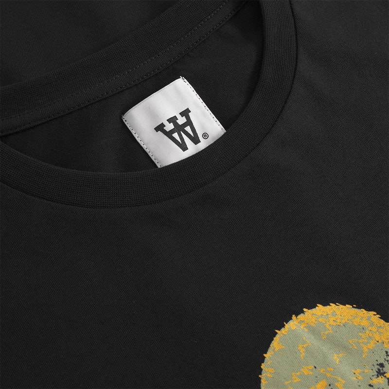 Wood Wood Mens Ace Eyes T-Shirt Black - Image 5