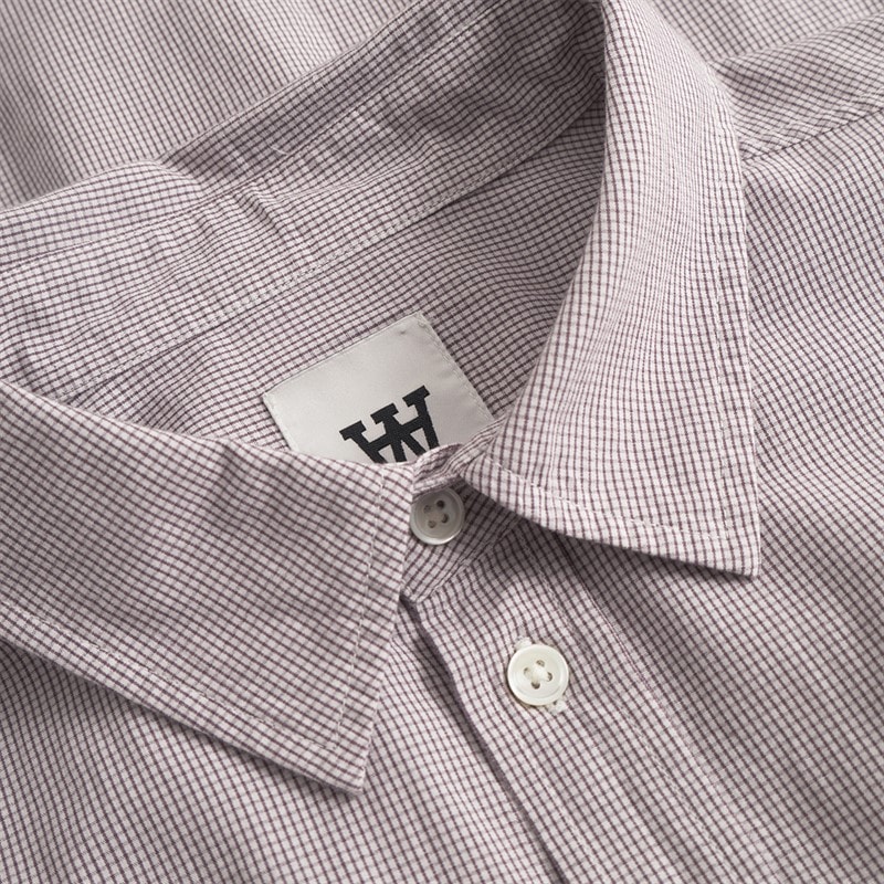 Wood Wood Mens Day Gingham Shirt Ephemera - Image 5