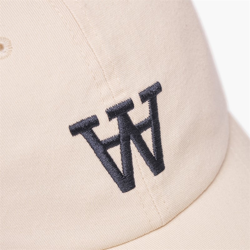 Wood Wood Mens Eli Embroidered Cap Off White Off-White - Image 2