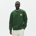 Wood Wood Mens Noel Chest Print Sweatshirt Eden