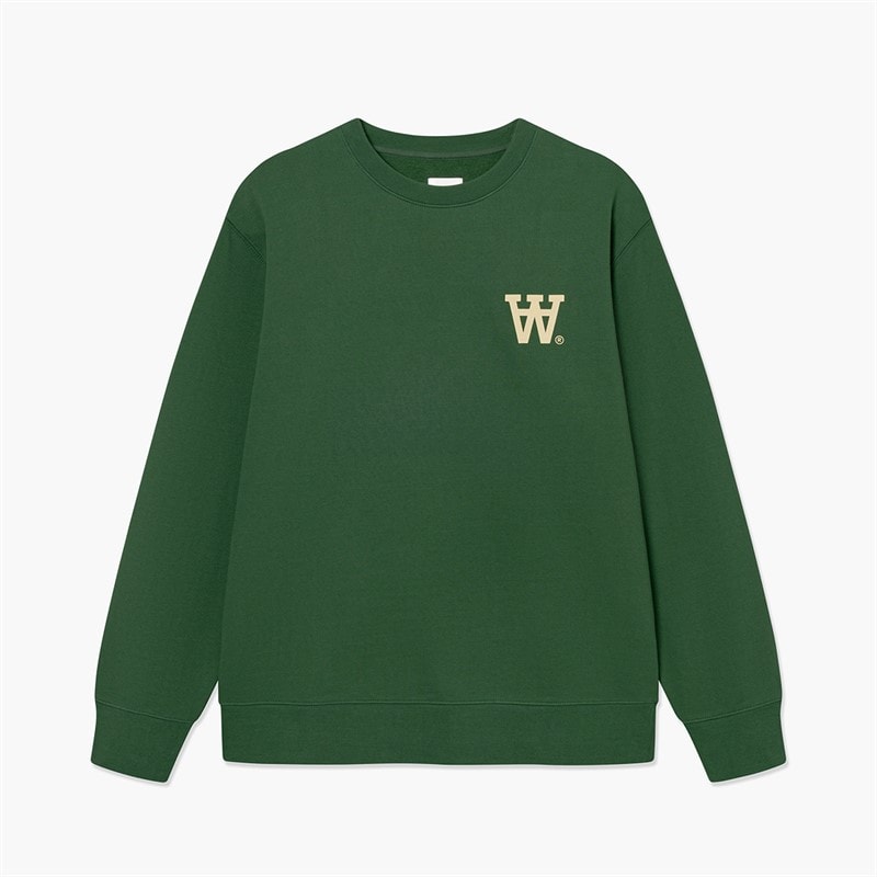 Wood Wood Mens Noel Chest Print Sweatshirt Eden - Image 3