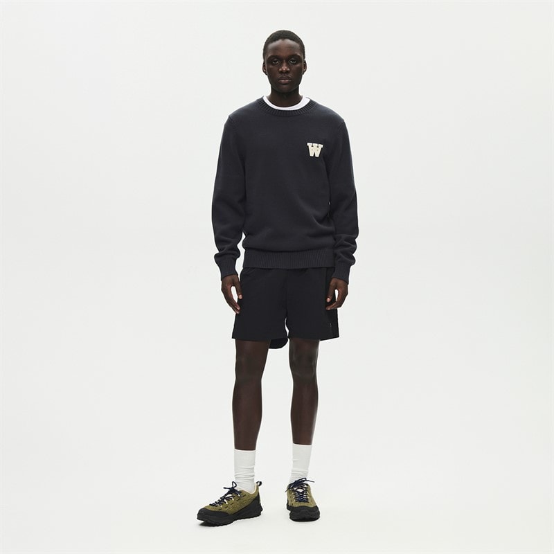 Wood Wood Mens Tay Knitted Jumper Pirate Black - Image 4